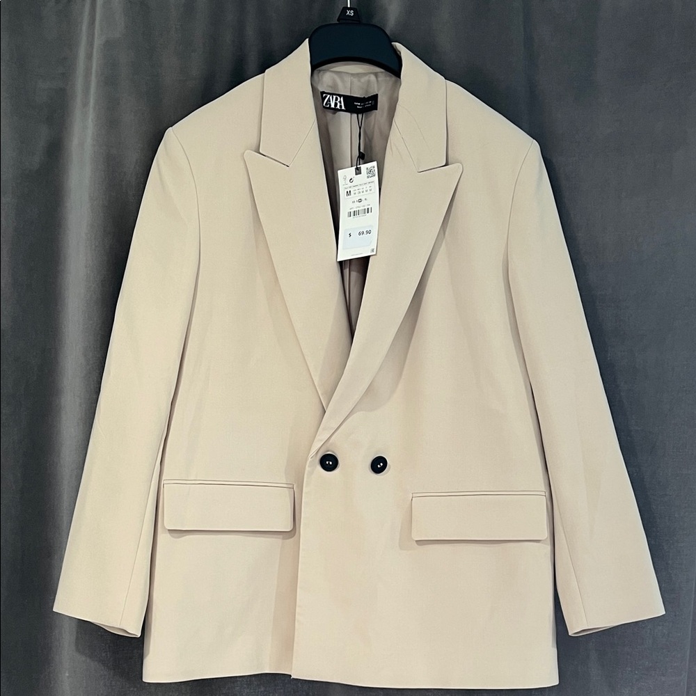 Zara Light Tan Blazer NWT